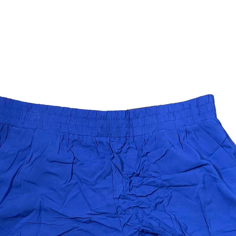 APT.9 Mid-Rise Solid Blue‎ Pull On Casual Shorts Flat Front Women Large NWT - Picture 2 of 9